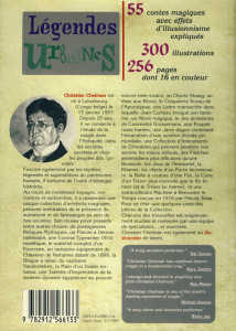 Légendes Urbaines de Christian CHELMAN 4ème de de couverture