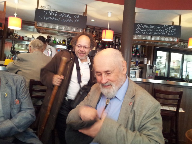 Petit coucou à Bébel et Fanch Guillemin pendant la pause repas