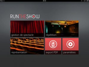 Run The Show par TNF Concept. Photo de l'application disponible dans l'App Store.