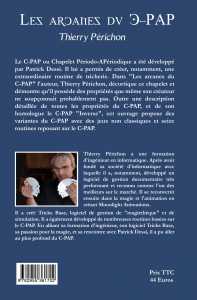 Les Arcanes du C-PAP de Thierry PERICHON - 4e couverture