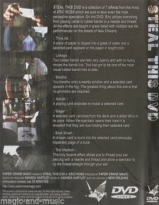 Eric ROSS, steal this DVD, magie, cartomagie, prédiction,