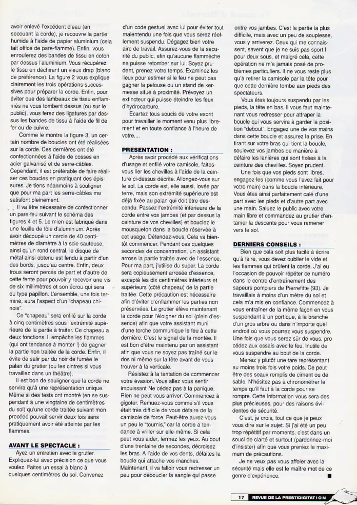 Tour de magie de Allias évasion