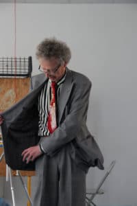 Conférence d'Alain de Moyencourt : la veste du conférencier