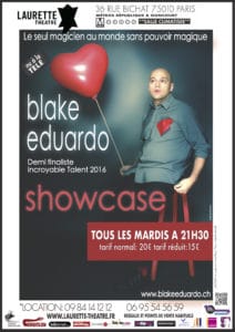 Showcase de Blake EDUARDO (75) @ Théâtre Laurette | Paris | Île-de-France | France