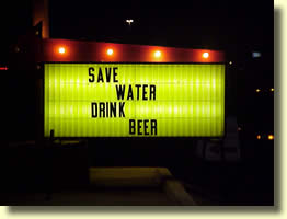Save water, drink beer