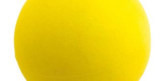 Balle mousse jaune