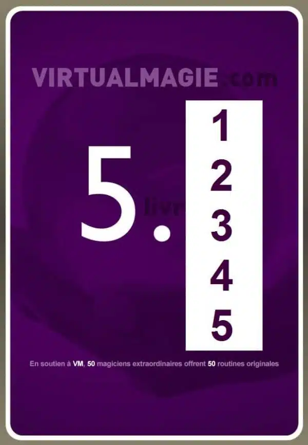 Lot des 5 livres VM des 5. (50 tours de magie)