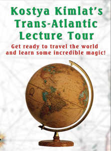 Transatlantic Lecture Tour de Kostya KIMLAT