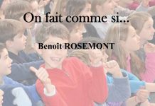 On fait comme si... de Benoît ROSEMONT