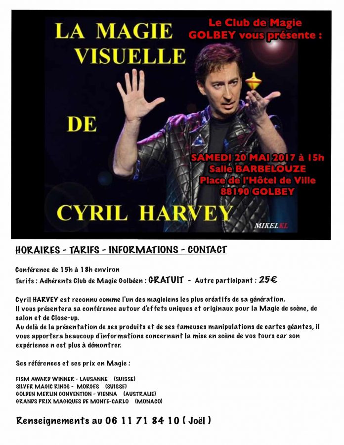 Conférence de Cyril HARVEY (88) Conférence de Cyril HARVEY (88)