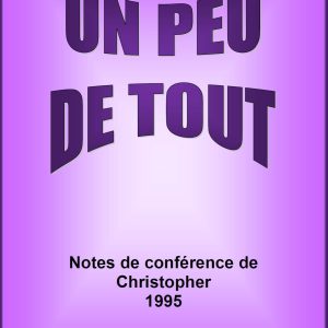 Note de Conférences de Christopher 1995