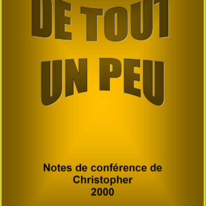Note de Conférences de Christopher 2000
