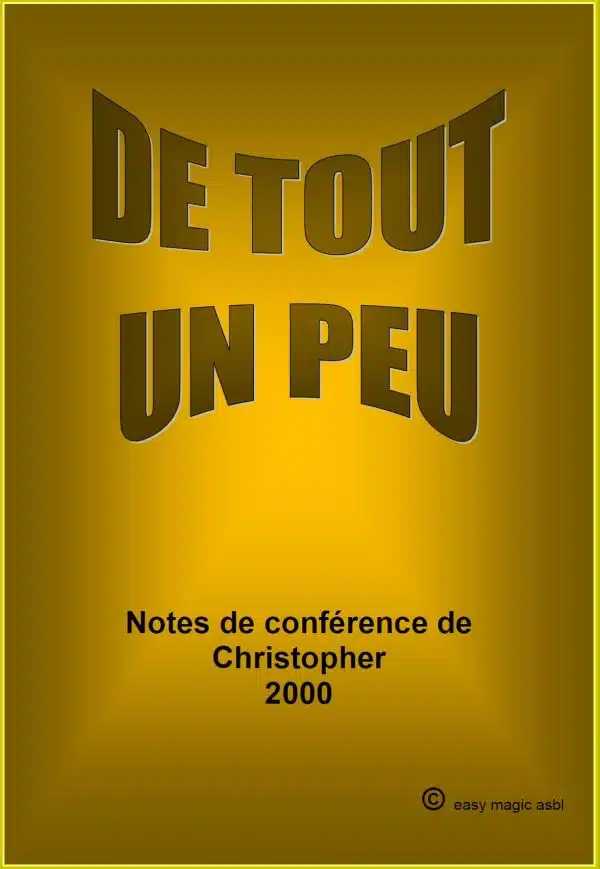 Note de Conférences de Christopher 2000