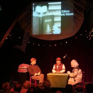 Frantz REJASSE, Jean MERLIN & James HODGES au 10e Merlin Magic History Day le 200517 - photo de Thomas THIEBAUT pour Virtual Magie