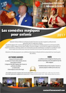 Conférence Les Comédies Magiques pour Enfants de S. Delsaut et N. Goubet