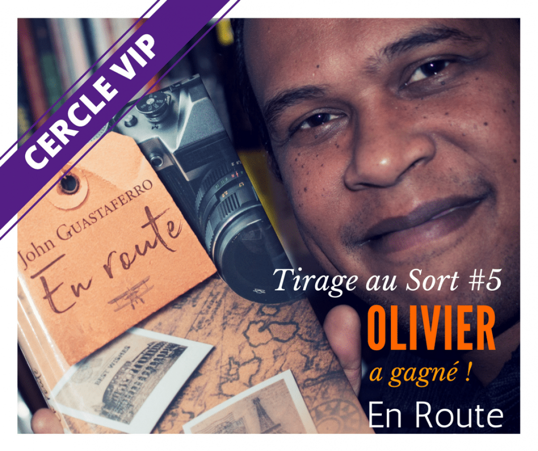 Pour le 5e Tirage au sort réservé aux membre du Cercle VIP de VM, Oliviier remporte le livre En Route de John GUASTAFERRO (disponible ici : https://www.virtualmagie.com/boutique/ )