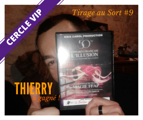 Thierry remporte un DVD de compilation de tours
