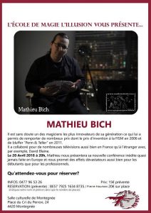 Conférence de Mathieu BICH (Liège) @ Salle culturelle de Montegnee | Montegnée | Wallonie | Belgique