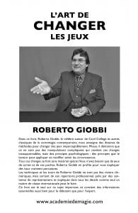 L'Art de Changer les Jeux de Roberto GIOBBI