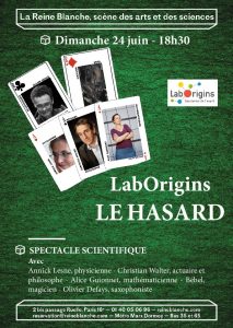 LabOrigins - Le Hasard avec Bébel (75) @ Théâtre La Reine Blanche | Paris | Île-de-France | France
