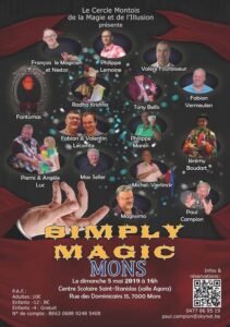 Simply Magic 2 (spectacle de magie du CeMMI) (Belgique) @ Centre Scolaire St-Stanislas, Salle Agora
