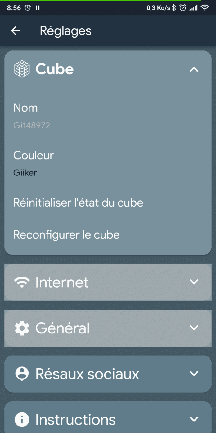 Captures d'écran sur Android de Rubiked de Vincent TARRIT