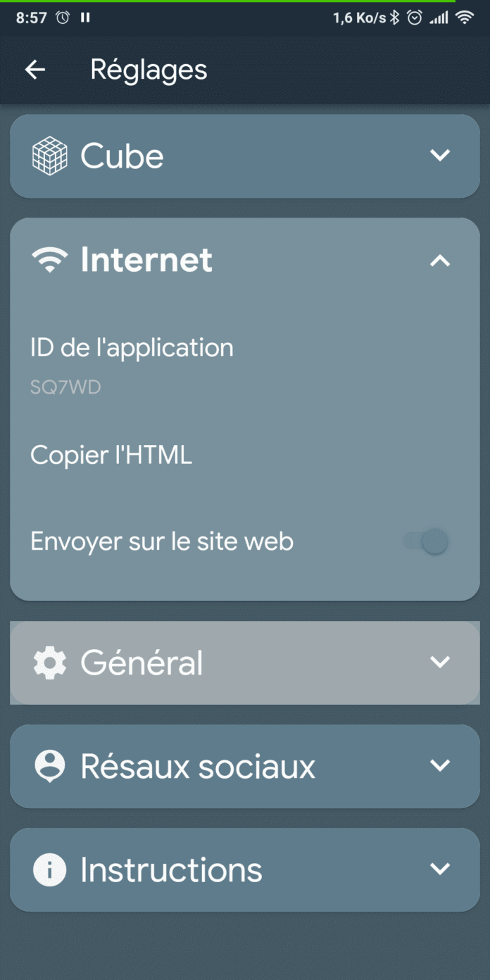 Captures d'écran sur Android de Rubiked de Vincent TARRIT