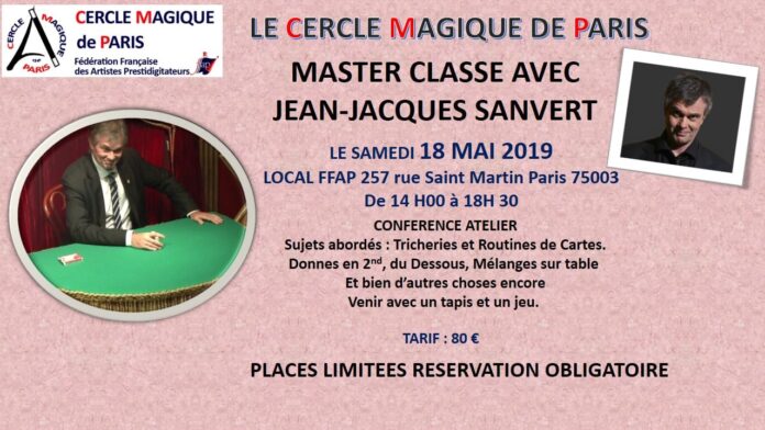 Masterclass - Conférence de Jean-Jacques SANVERT (75) Masterclass - Conférence de Jean-Jacques SANVERT (75)