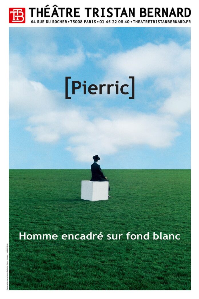 Homme Encadré sur Eond Blanc de Pierric Homme Encadré sur Eond Blanc de Pierric