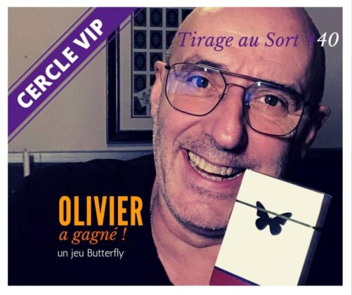 Olivier Gagne Jeu Butterfly Pour Le 40e Tirage Au Sort Des Vip