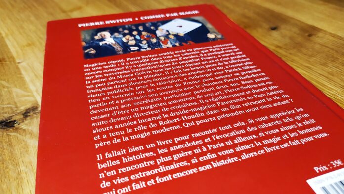 4e de couverture de Comme par Magie de Pierre Switon