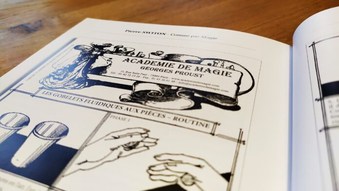 Illustration de James HODAGE dans une page intérieure de Comme par Magie de Pierre Switon