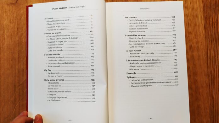 Sommaire de Couverture de Comme par Magie de Pierre Switon