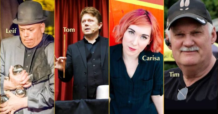 Young Magicians 2020 Leif Olberius, assisted by Tom Stone, Carisa Hendrix and Tim Star