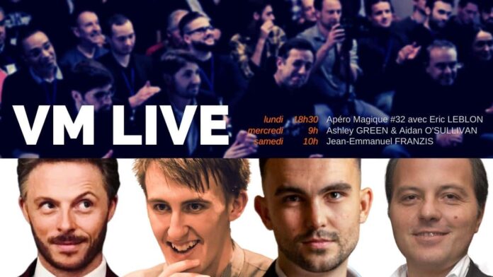 VM Live Apéro Magique #32 avec Eric LEBLON Ashley GREEN & Aidan O'SULLIVAN Jean-Emmanuel FRANZIS