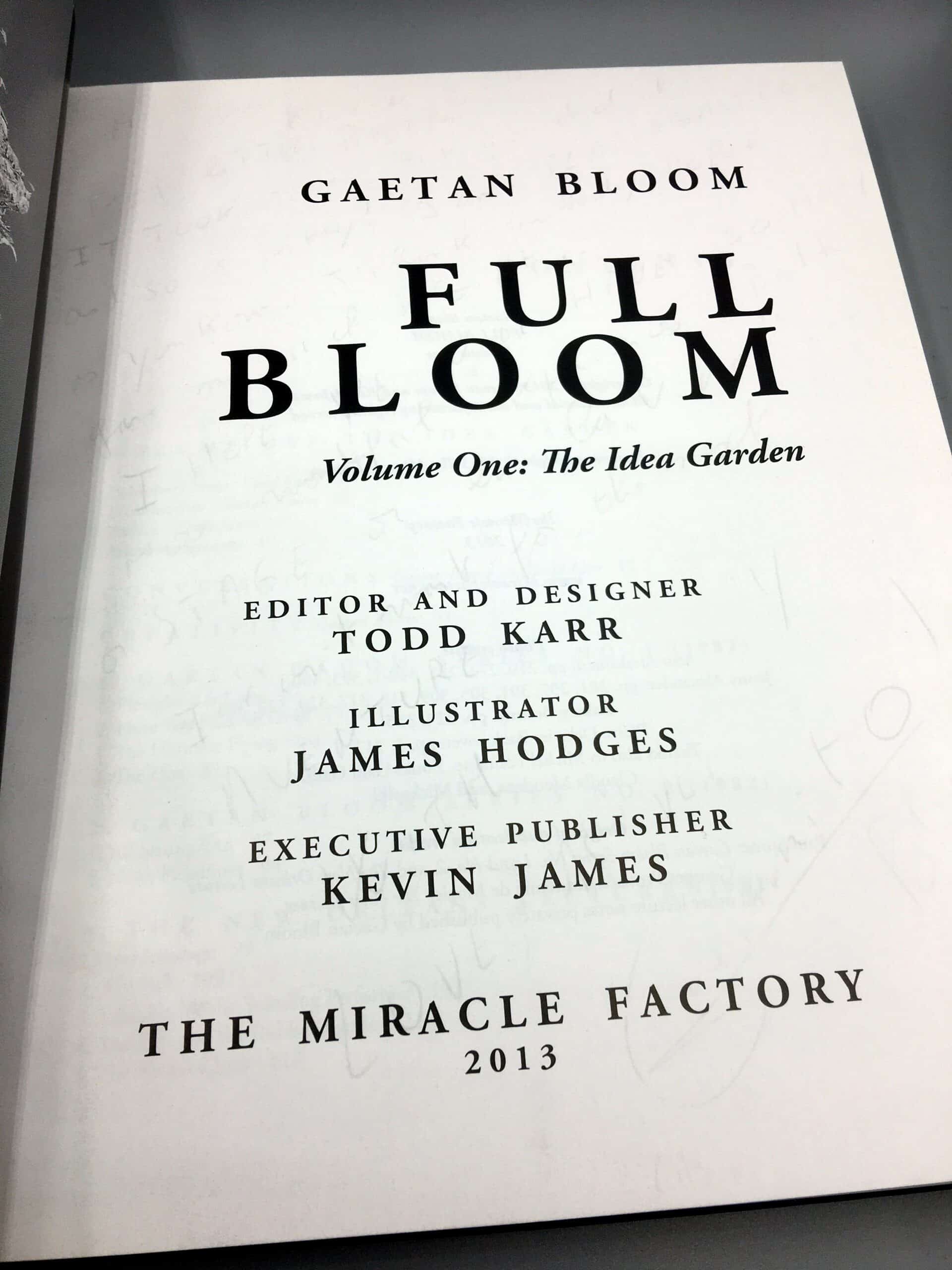 Full BLOOM de Gaëtan BLOOM