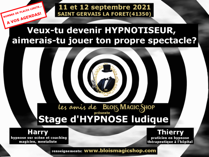 stage hypnose 11 et 12 septembre 2021