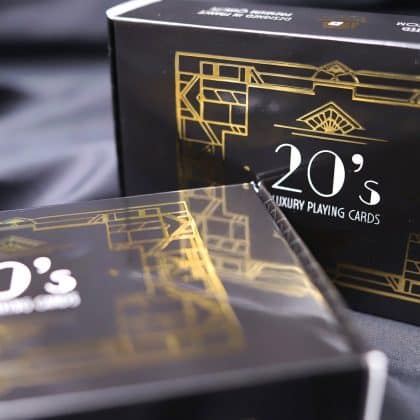20's : Boîte de 4 jeux de cartes Art Déco Édition Limitée