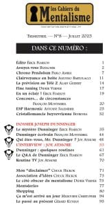 les cahiers du mentalisme bon plan vm