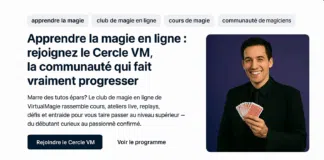 rejoignez le cercle vm - apprendre la magie en ligne