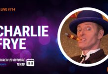 🔥 Charlie FRYE depuis Las Vegas : une rencontre unique en visio ce mercredi VM Live Charlie FRYE